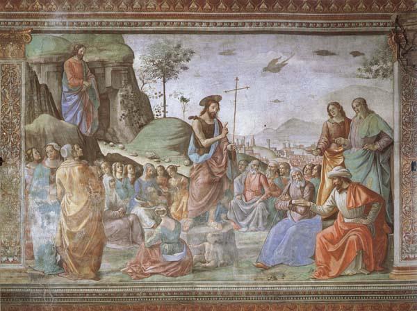 Domenicho Ghirlandaio Predigt Johannes des Taufers